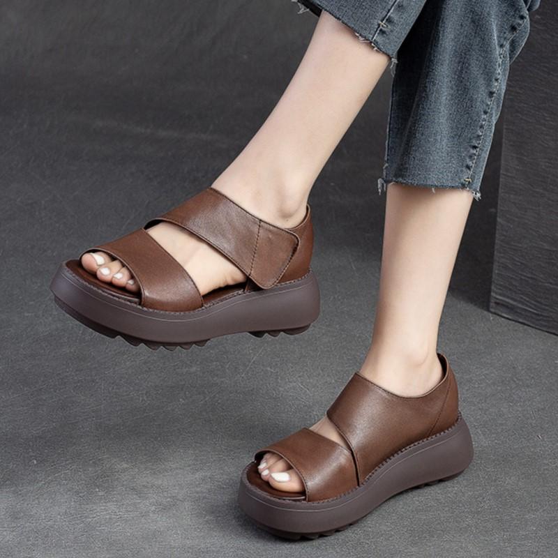 Lexi Segal™ Dámské retro sandály s tlustou podrážkou