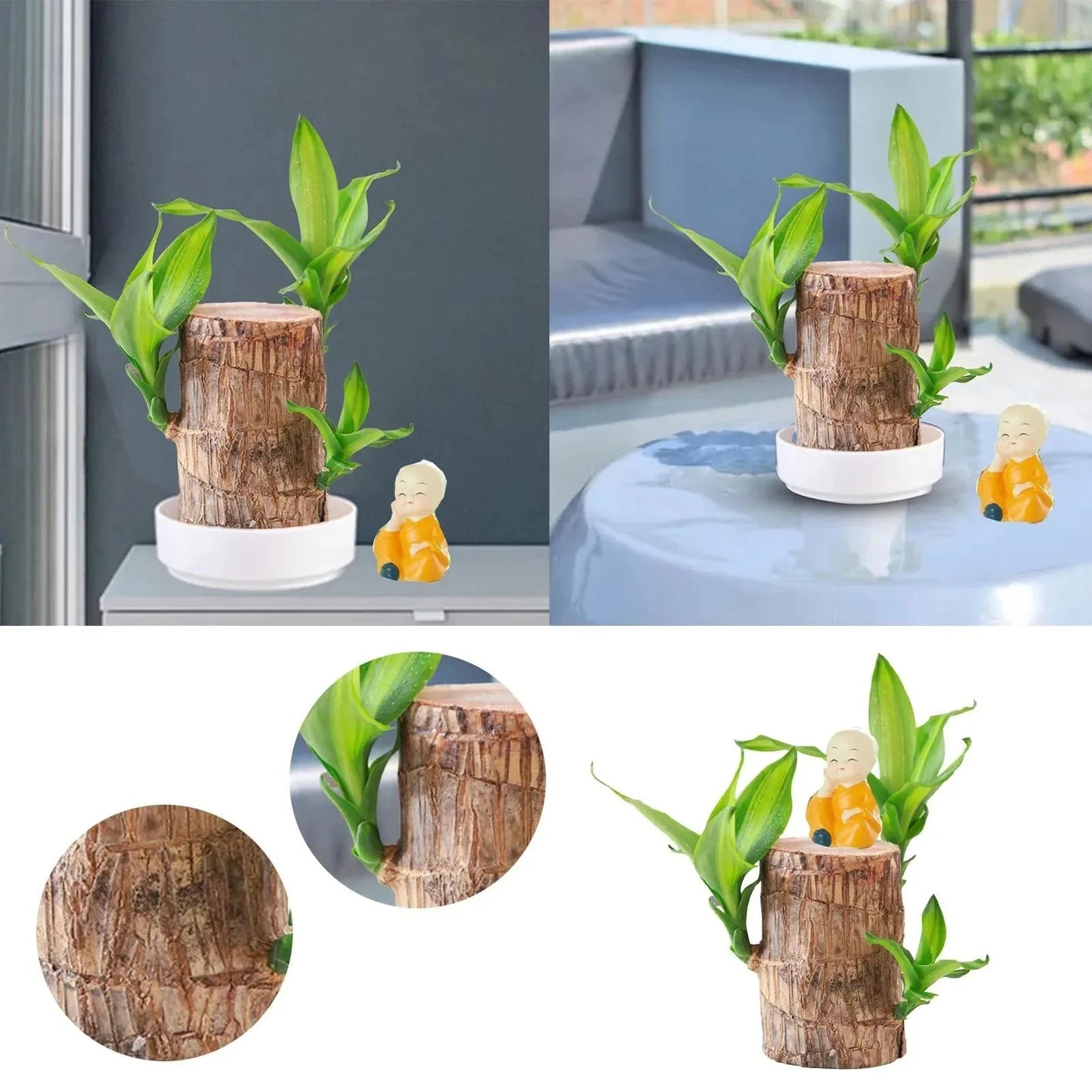 LuckyWood™ Dřevěná rostlina v květináči