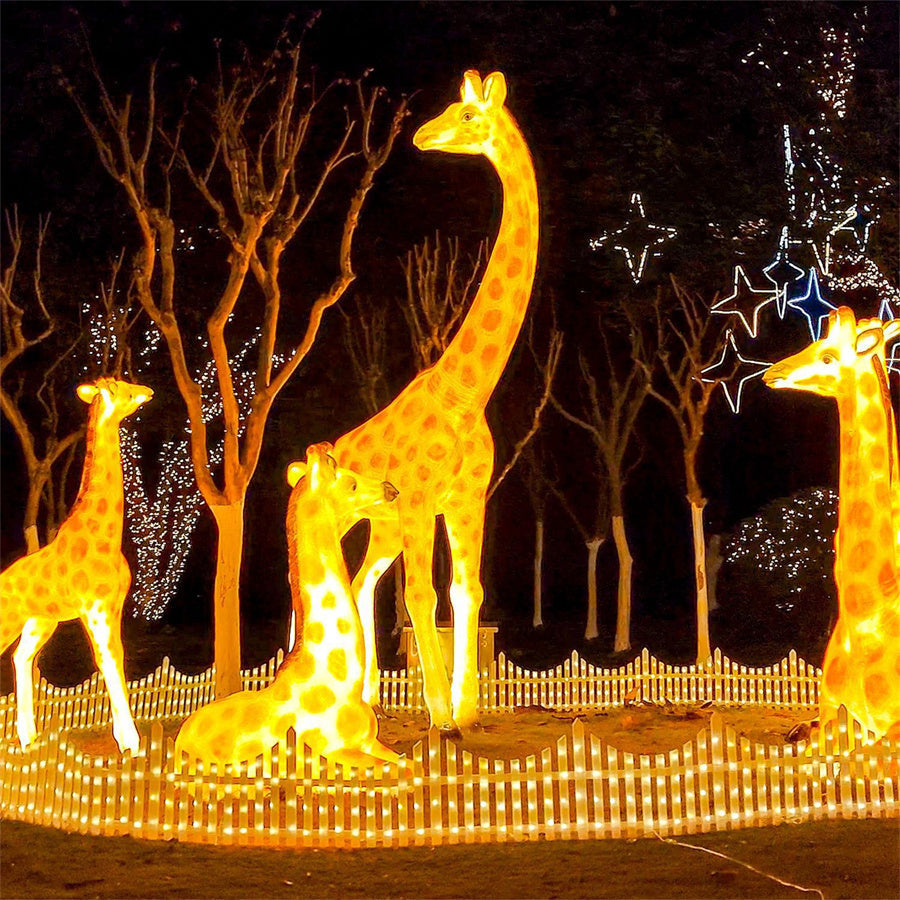 LumiGlow™ Solární LED osvětlení zahradního plotu ve tvaru vlny