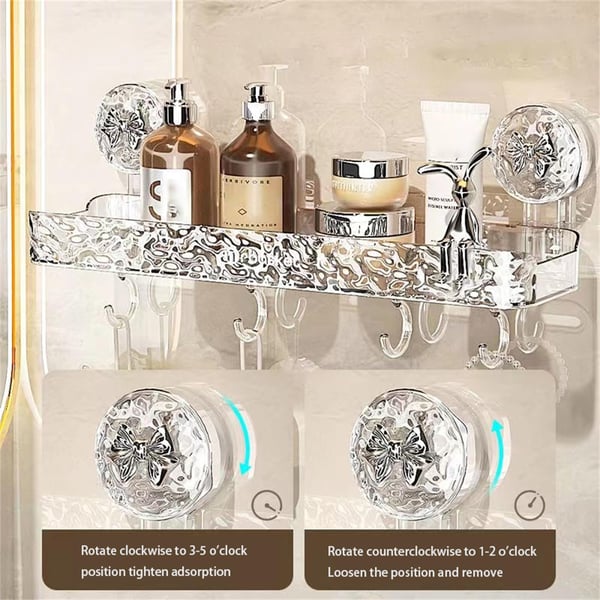 LuxeMesh™ Sprchový úložný regál koupelna
