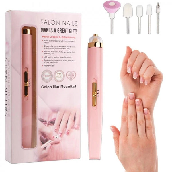 ManiCare+™ Manikúra 5 v 1 Leštička na nehty | Vždy upravené nehty!