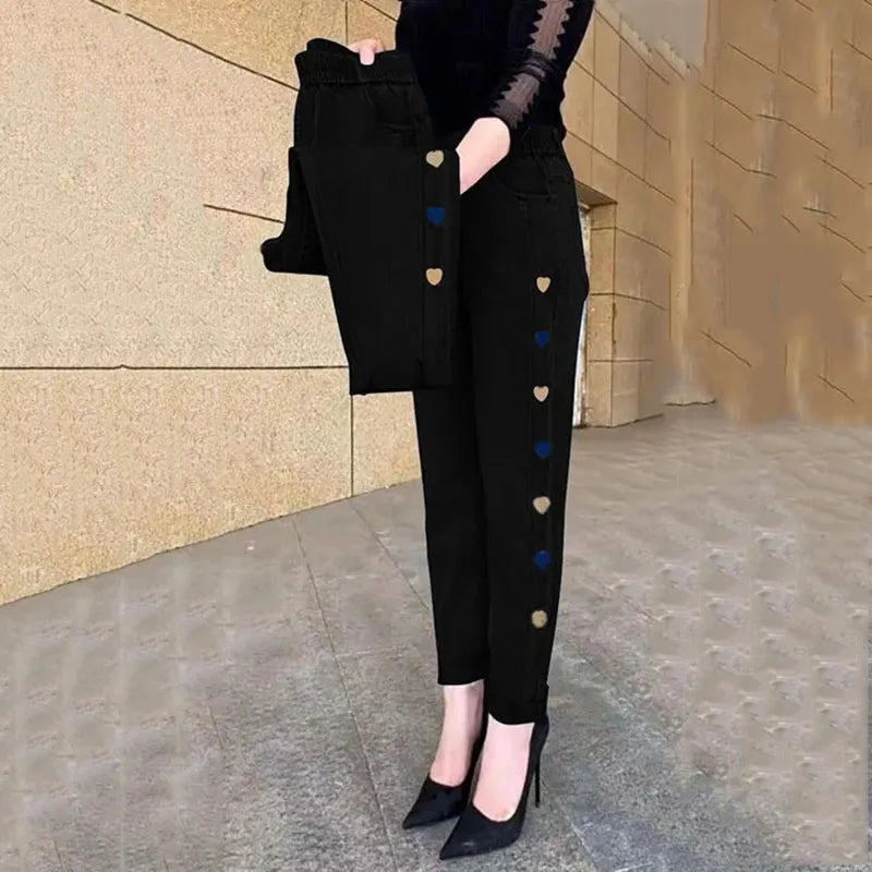 Mary Hearts™ Elastické džíny se srdíčky