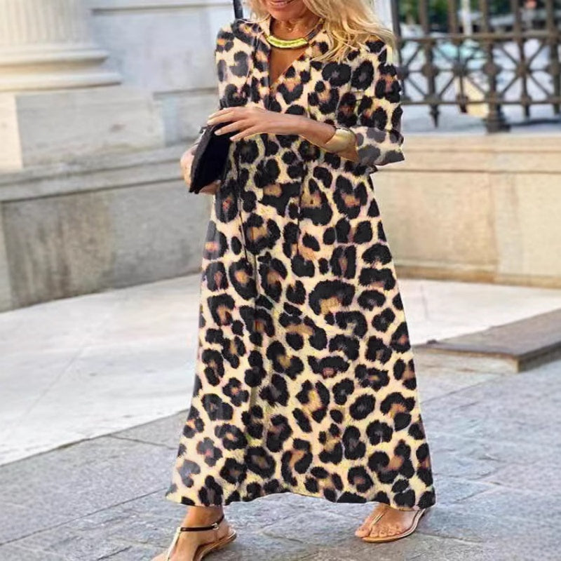 Marzia Baglio™ Módní šaty s leopardím vzorem