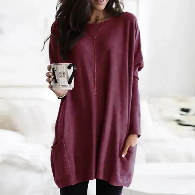 Melisent Fosse™ Oversized svetr s kapsami