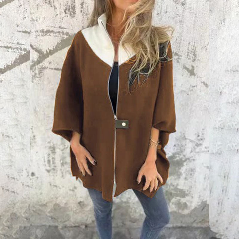 Menodora™ Módní bunda s vysokým límcem