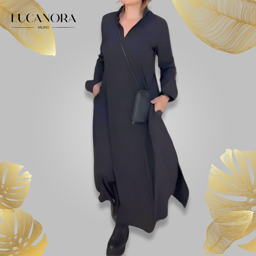 Mirta Saccoccio™ Elegantní dlouhé šaty