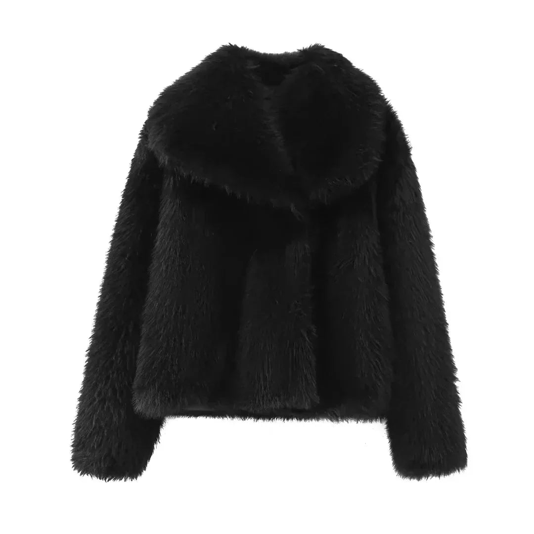 Morgana™ Stylový kabát z umělé kožešiny
