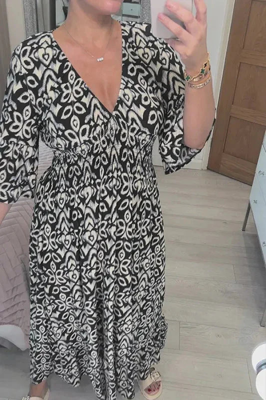 Nerina™ Boho květinové Šaty