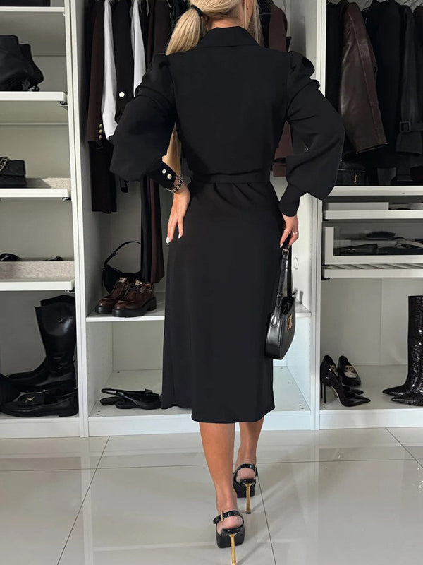 Nina Carlisi™️ Elegantní blejzrové šaty s výstřihem do V