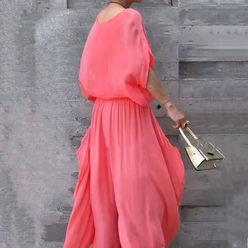 Olga Marzo™ Dvoudílný set s volným topem a širokými kalhoty