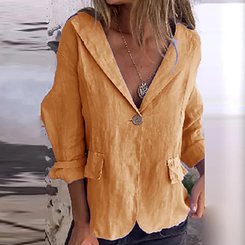 Olivia Barry™️ Retro ležérní blejzrový kabát