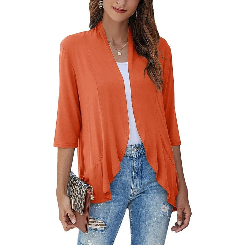 Olivia Paletta™ Pohodlný cardigan s volány
