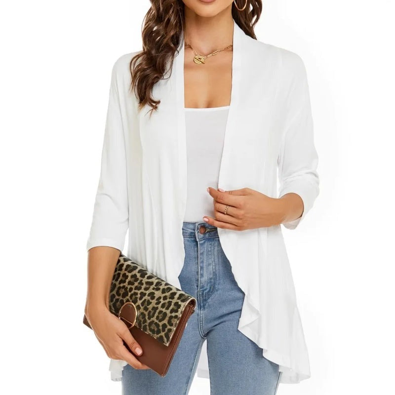 Olivia Paletta™ Pohodlný cardigan s volány