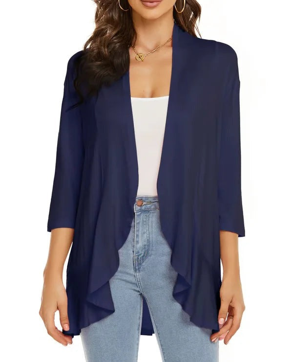 Olivia Paletta™ Pohodlný cardigan s volány
