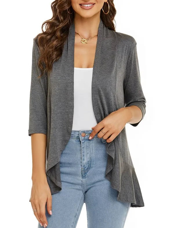 Olivia Paletta™ Pohodlný cardigan s volány