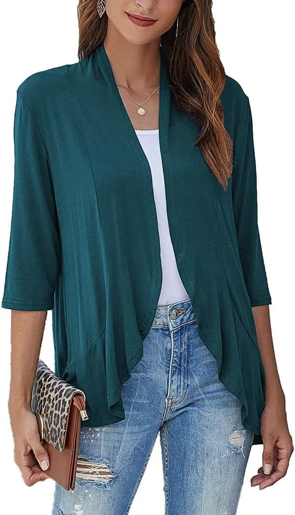 Olivia Paletta™ Pohodlný cardigan s volány