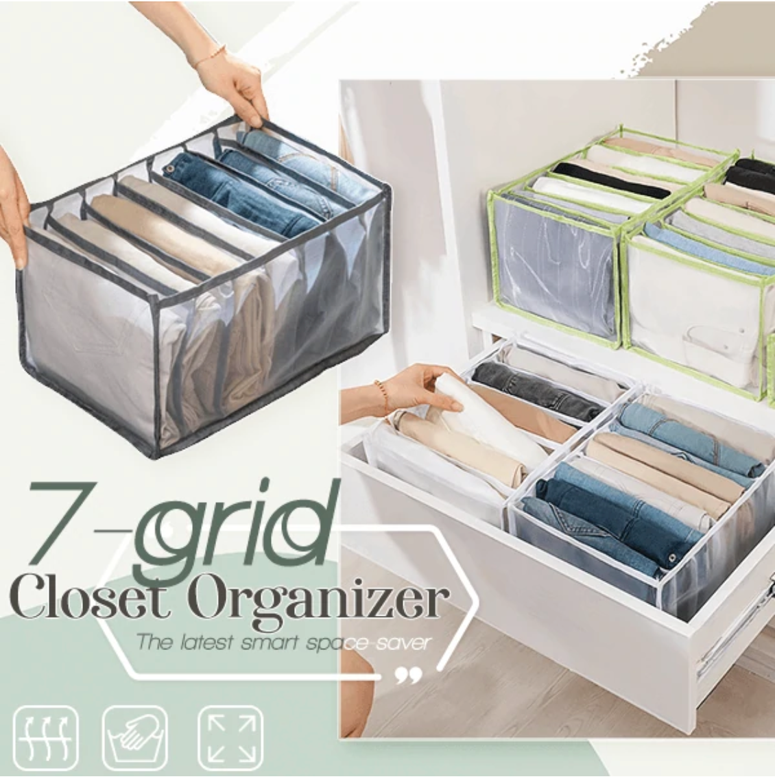 Organizerz™️ Organizéry do šatníku | Šetří místo a čas!