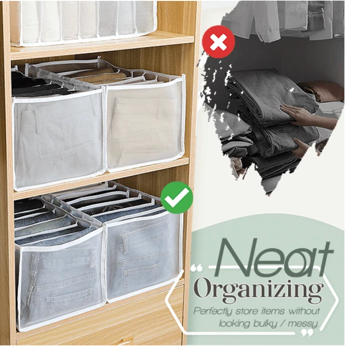 Organizerz™️ Organizéry do šatníku | Šetří místo a čas!