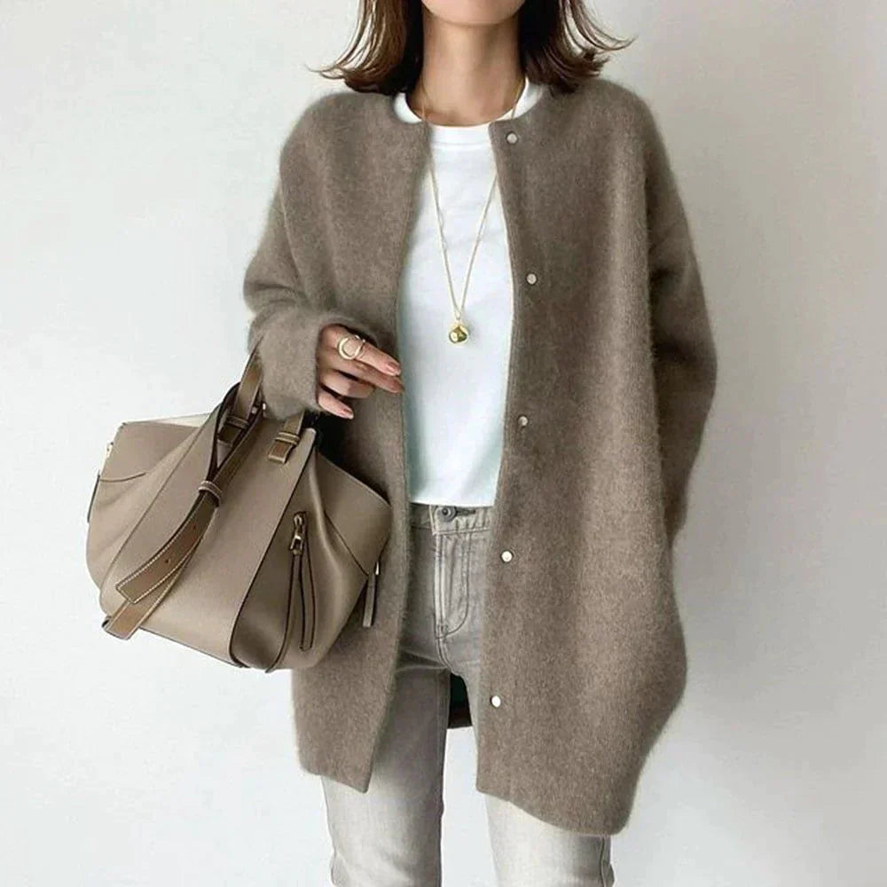 Ornella Cardigan™ Dlouhý svetr s knoflíky