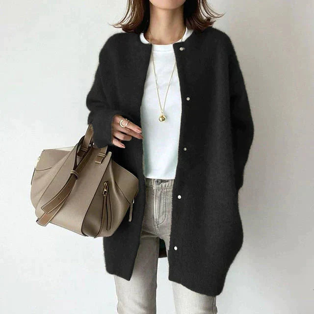 Ornella Cardigan™ Dlouhý svetr s knoflíky