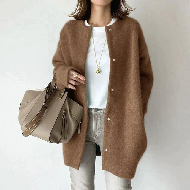 Ornella Cardigan™ Dlouhý svetr s knoflíky