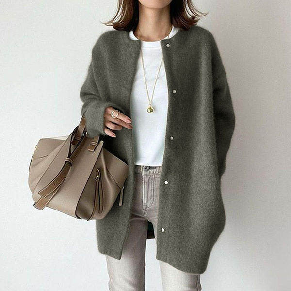 Ornella Cardigan™ Dlouhý svetr s knoflíky