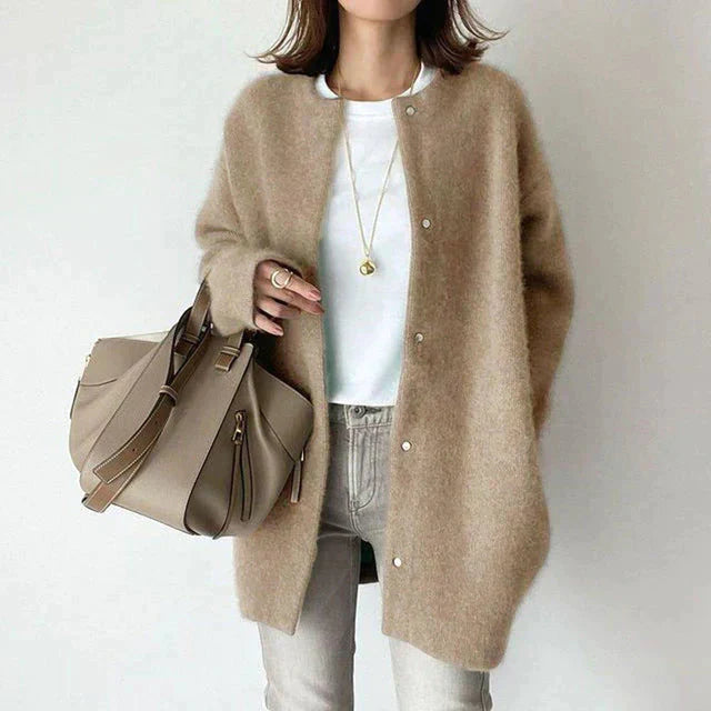Ornella Cardigan™ Dlouhý svetr s knoflíky