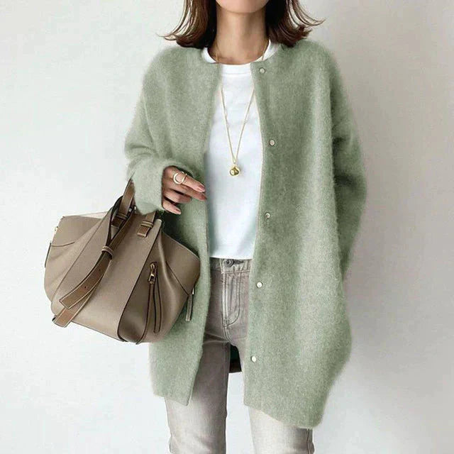 Ornella Cardigan™ Dlouhý svetr s knoflíky