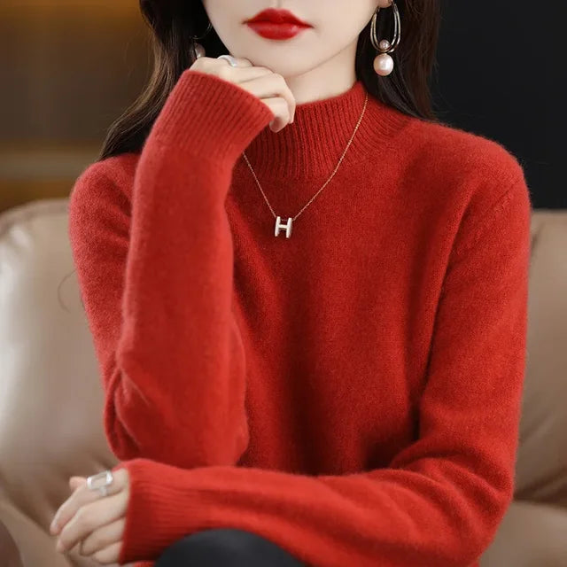 Osanna Maiorano™️ Teplý svetr s vysokým výstřihem