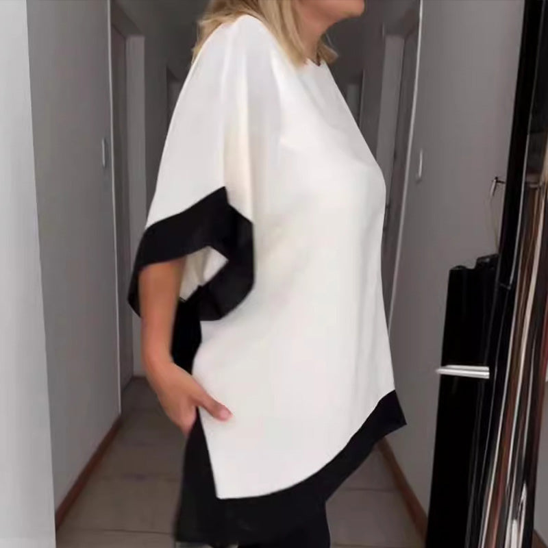 Palmira Spallino™ Dámské volné barevné tričko s netopýřími rukávy
