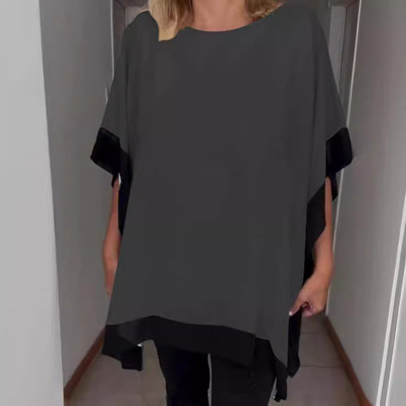 Palmira Spallino™ Dámské volné barevné tričko s netopýřími rukávy