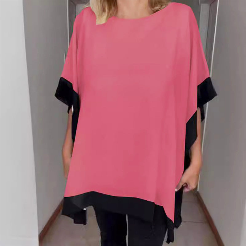 Palmira Spallino™ Dámské volné barevné tričko s netopýřími rukávy