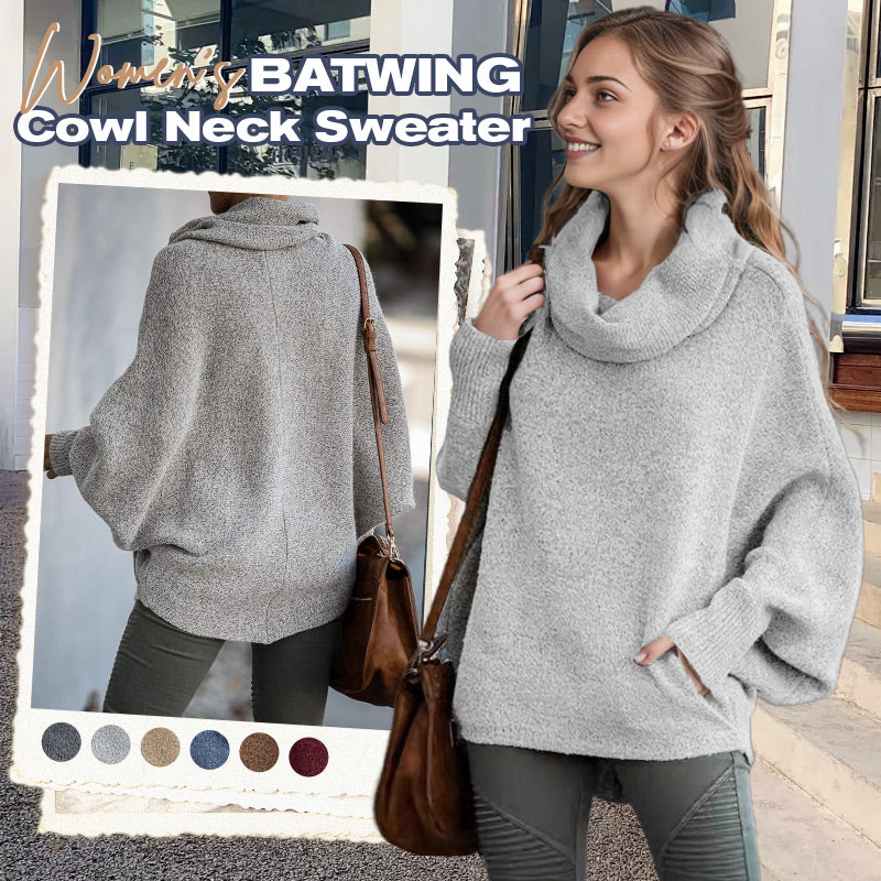 Petronilla™ Batwing svetr s kapucí a kapsou