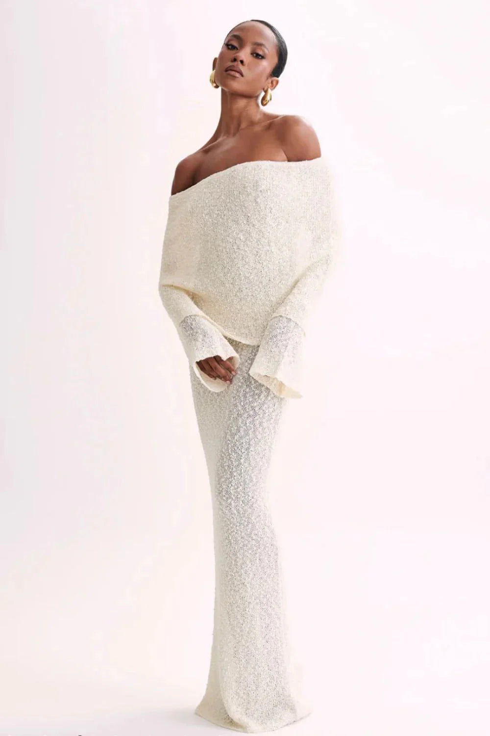 Pia Furlan™ Dlouhé elegantní šaty bez ramen