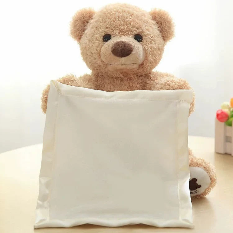 PoppiHug™ Plyšový medvídek Peek-a-boo