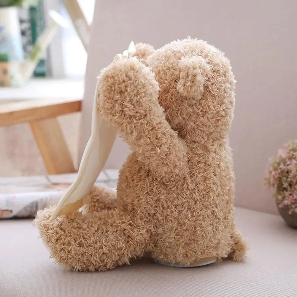 PoppiHug™ Plyšový medvídek Peek-a-boo