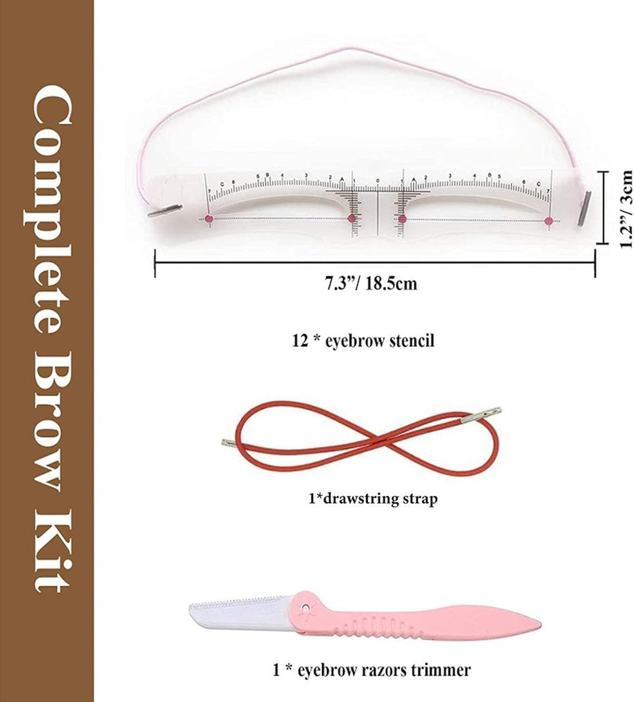 ProArch™ Opakovaně použitelné šablony na obočí s elastickým páskem