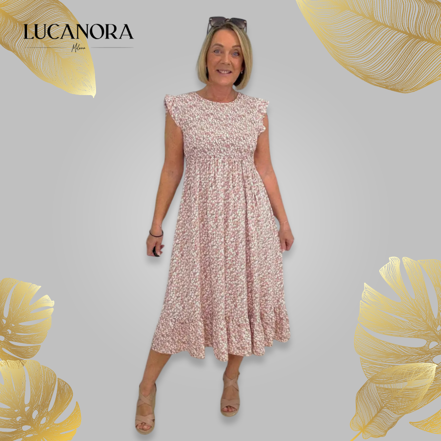 Rosa Fucci™ Elegantní šaty s květinovým vzorem