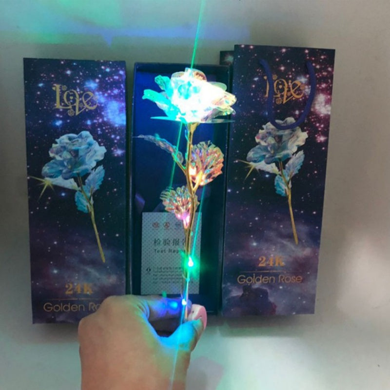 Rosé Lux™ LED svítící zlatá růže