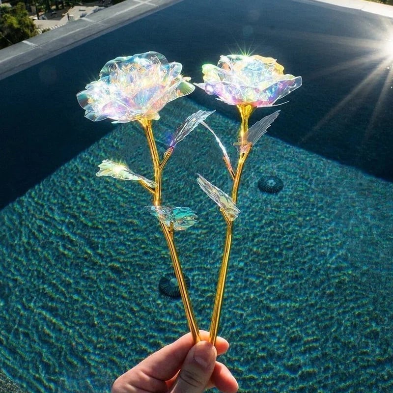 Rosé Lux™ LED svítící zlatá růže