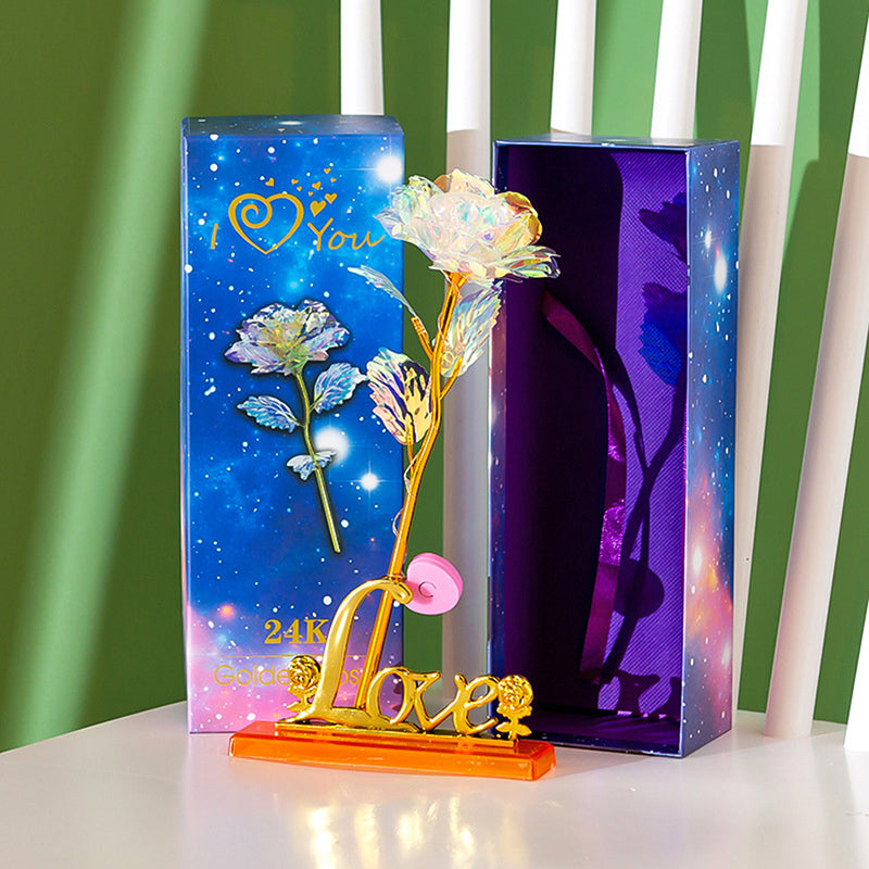 Rosé Lux™ LED svítící zlatá růže