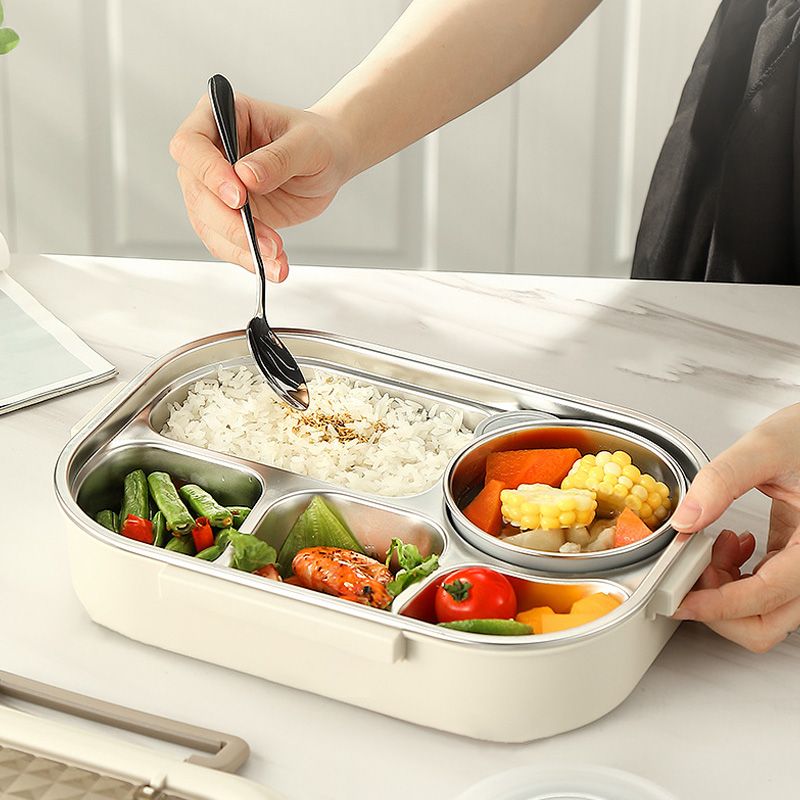 SafeLunch™️ Mikrovlnná krabička z nerezové oceli