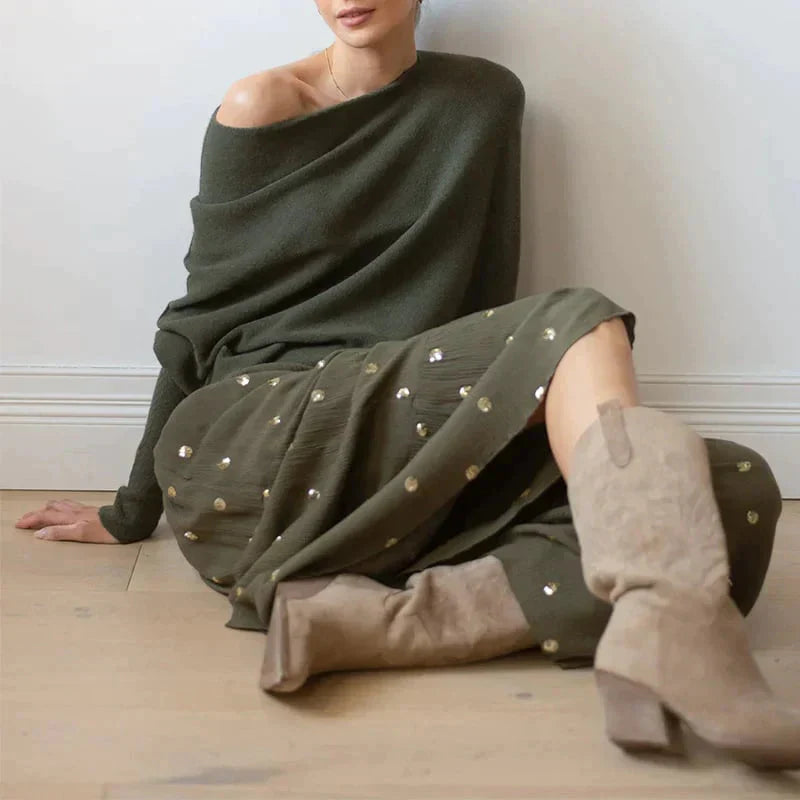 Salomé Jacques™ Asymetrický projmutý svetr