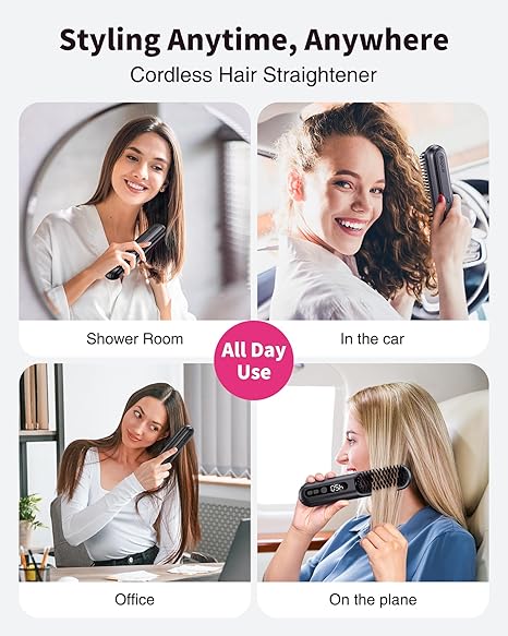 SilkWave™ Přenosný hřeben na narovnání vlasů