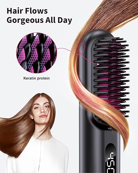 SilkWave™ Přenosný hřeben na narovnání vlasů