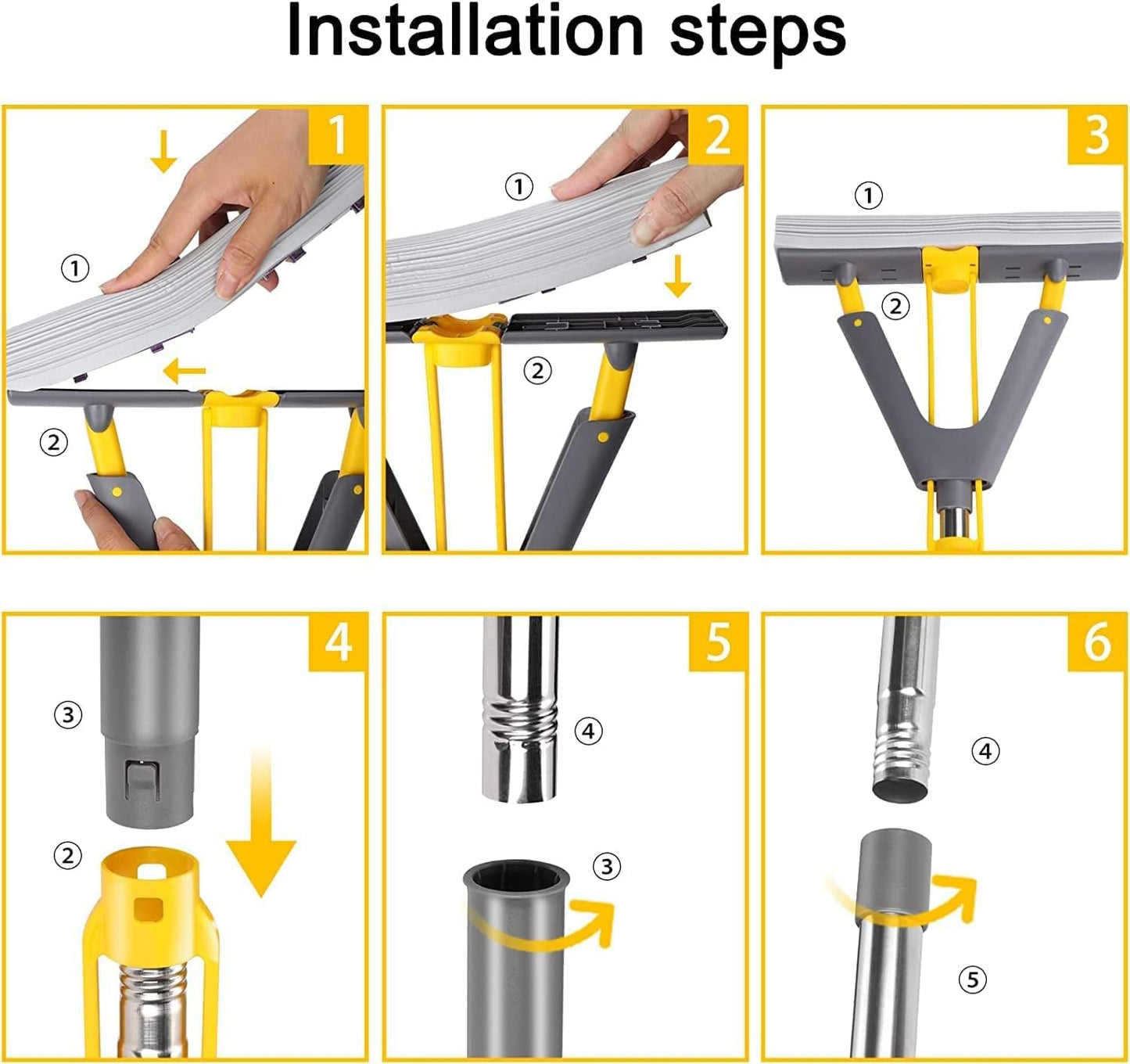 SmartMop+™ Skládací kolodiový mop