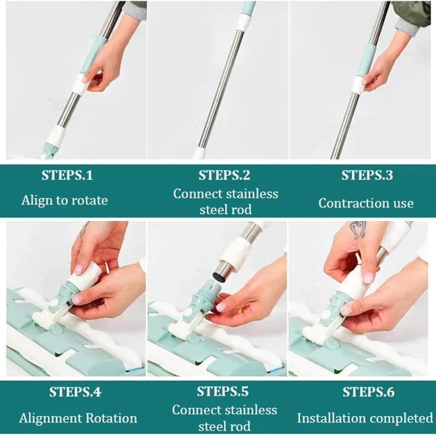 SmartWipe™ Plochý mop s opakovaně použitelnými omyvatelnými utěrkami