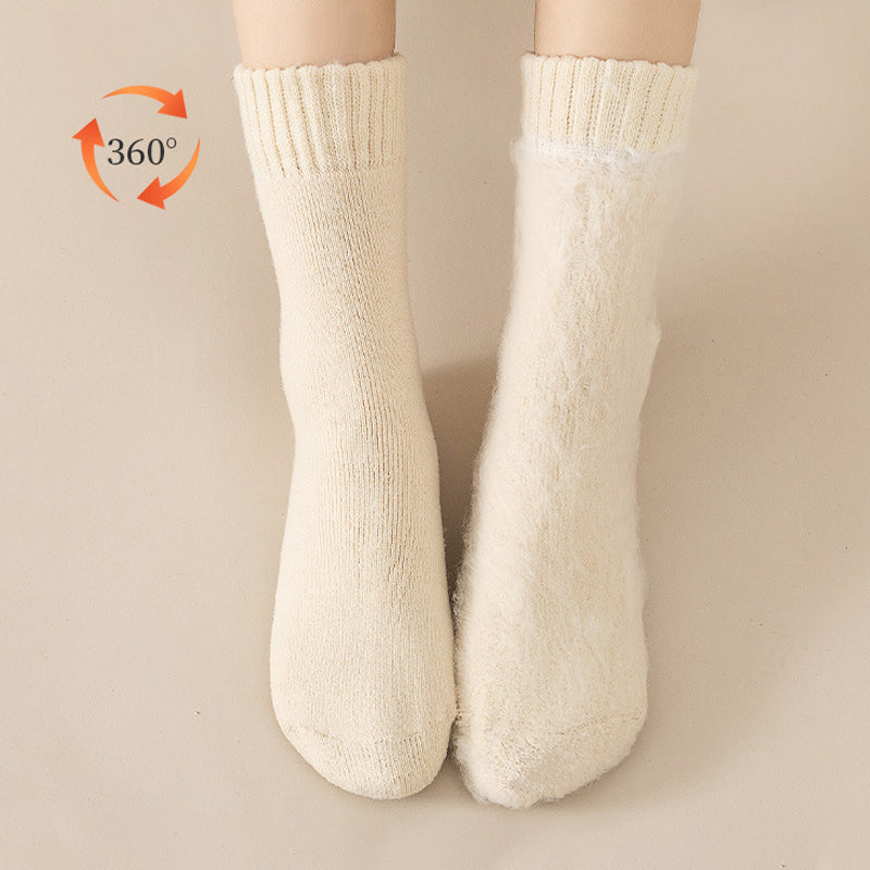 SnuggleStep™ Měkké fleecové ponožky pro hluboké zahřátí