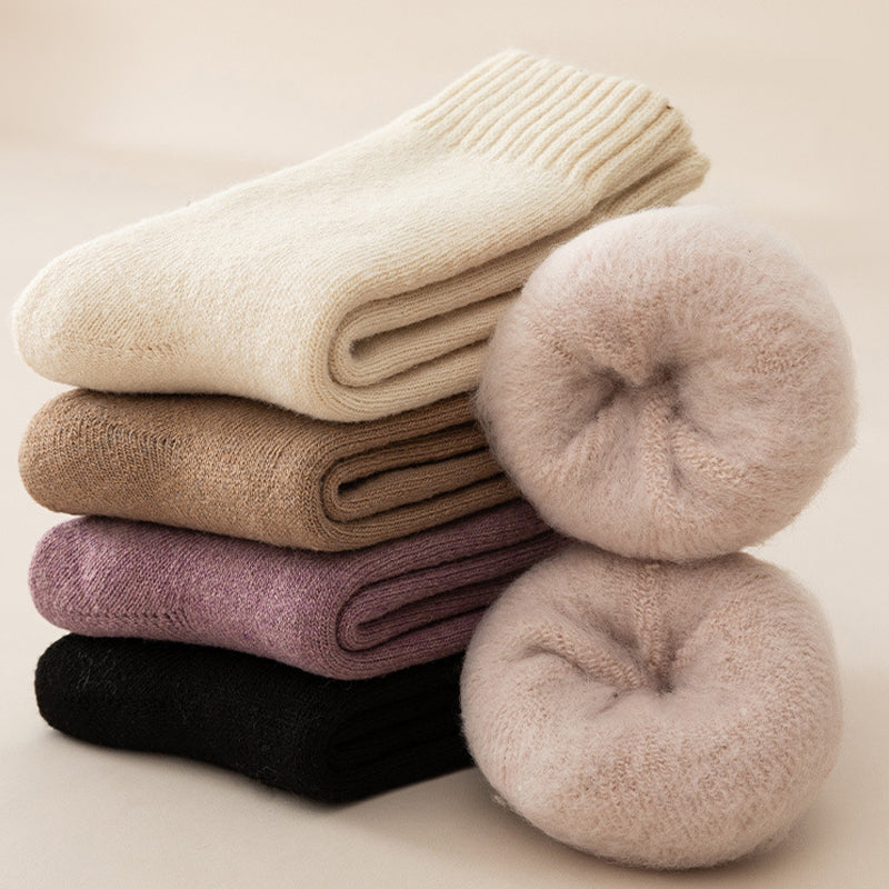 SnuggleStep™ Měkké fleecové ponožky pro hluboké zahřátí