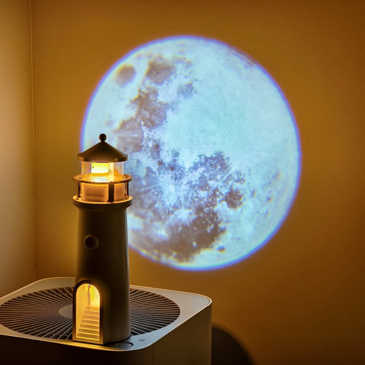Lumenix™ Projekční lampa bluetooth s měsíčním majákem